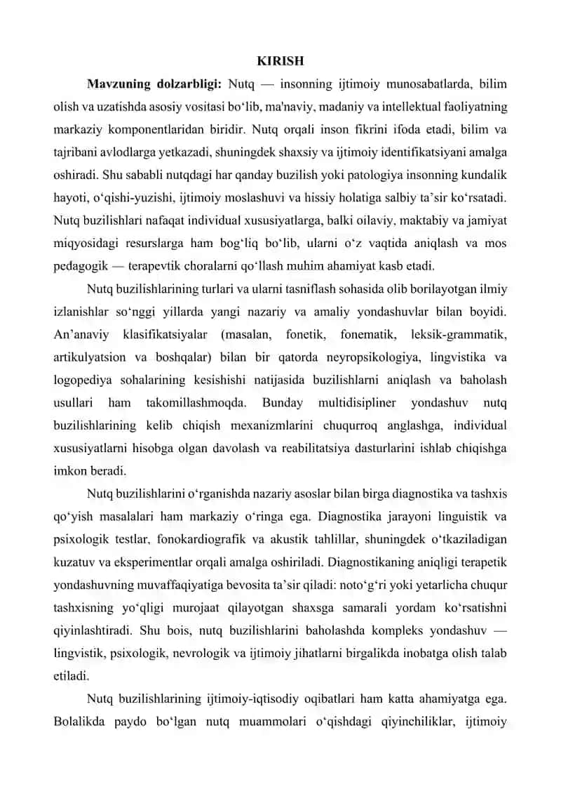 Nutq buzilishlarining turlari va ularni tasniflash asoslari 3