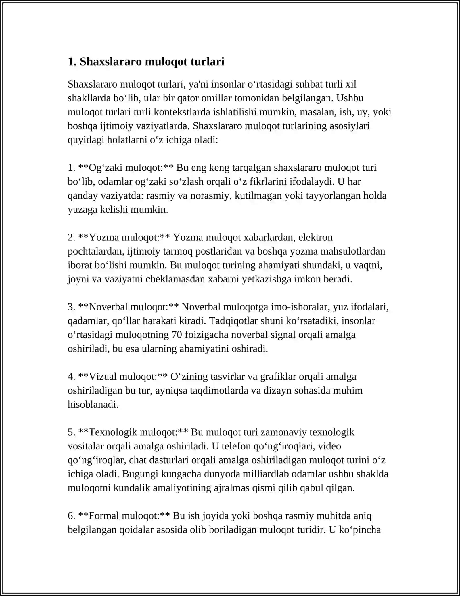 SHAXSLAR ARO MULOQAT UMUMIY TAMOYILLARI 3