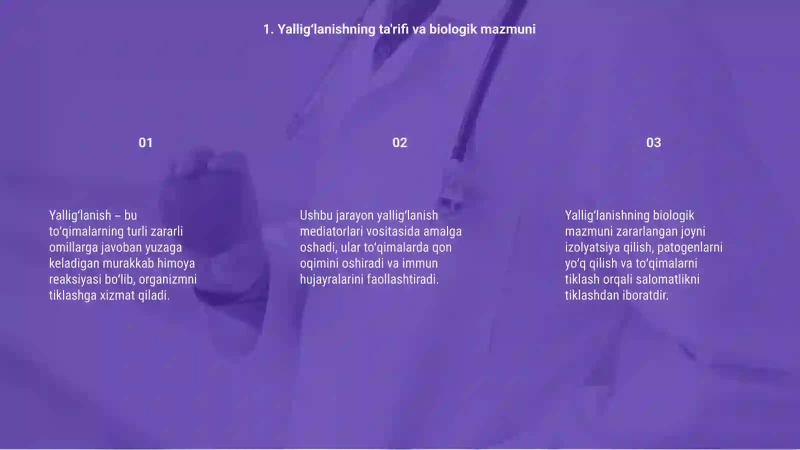 Yallig'lanish patofiziologiyasi 3