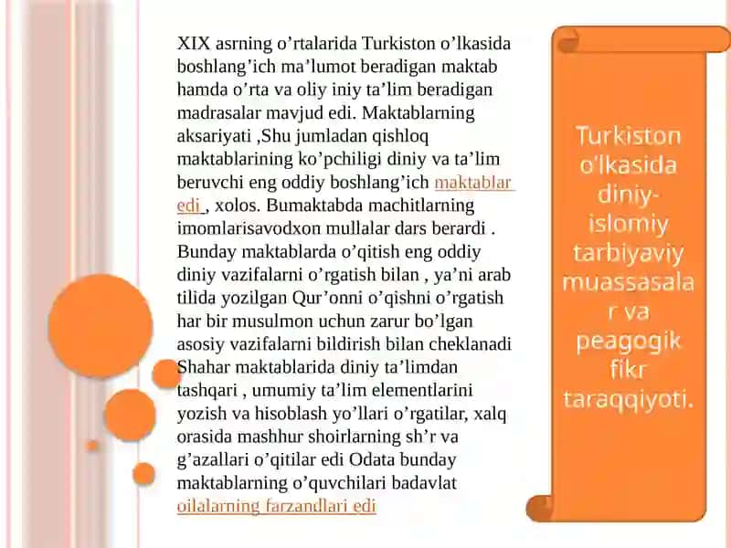 Turkistono’lkasida Diydin-islomiy Tarbiya va Pedagogika 3