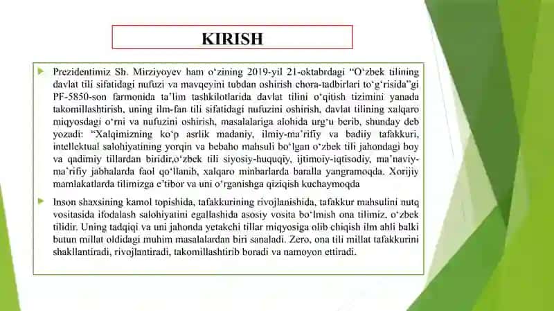 KESIMLIK VA PREDIKATSIYA 3