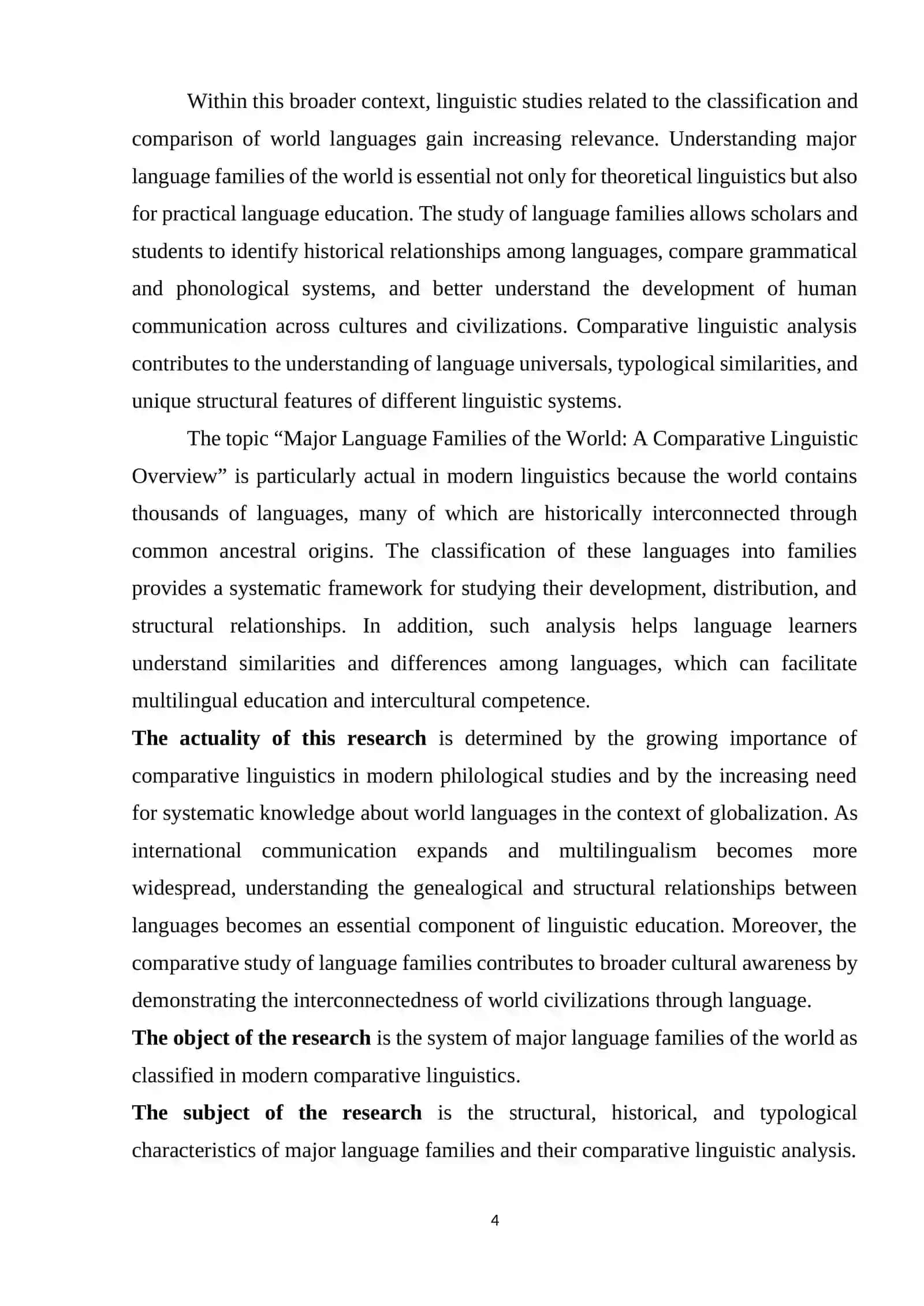 THEORETICAL FOUNDATIONS OF LANGUAGE FAMILY CLASSIFICATION 3