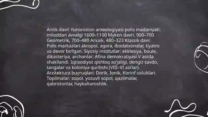 Antik davri arxeologiyasi va madaniyatlari 3