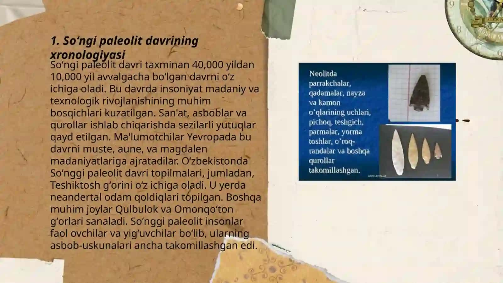 Soʻngi paleolit davri arxeologiyasi 3