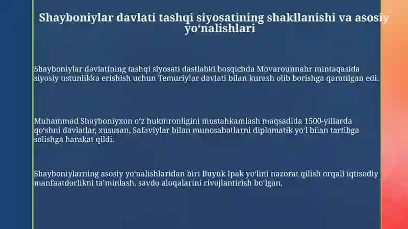 Shayboniylarningtashqisiyosadi 3