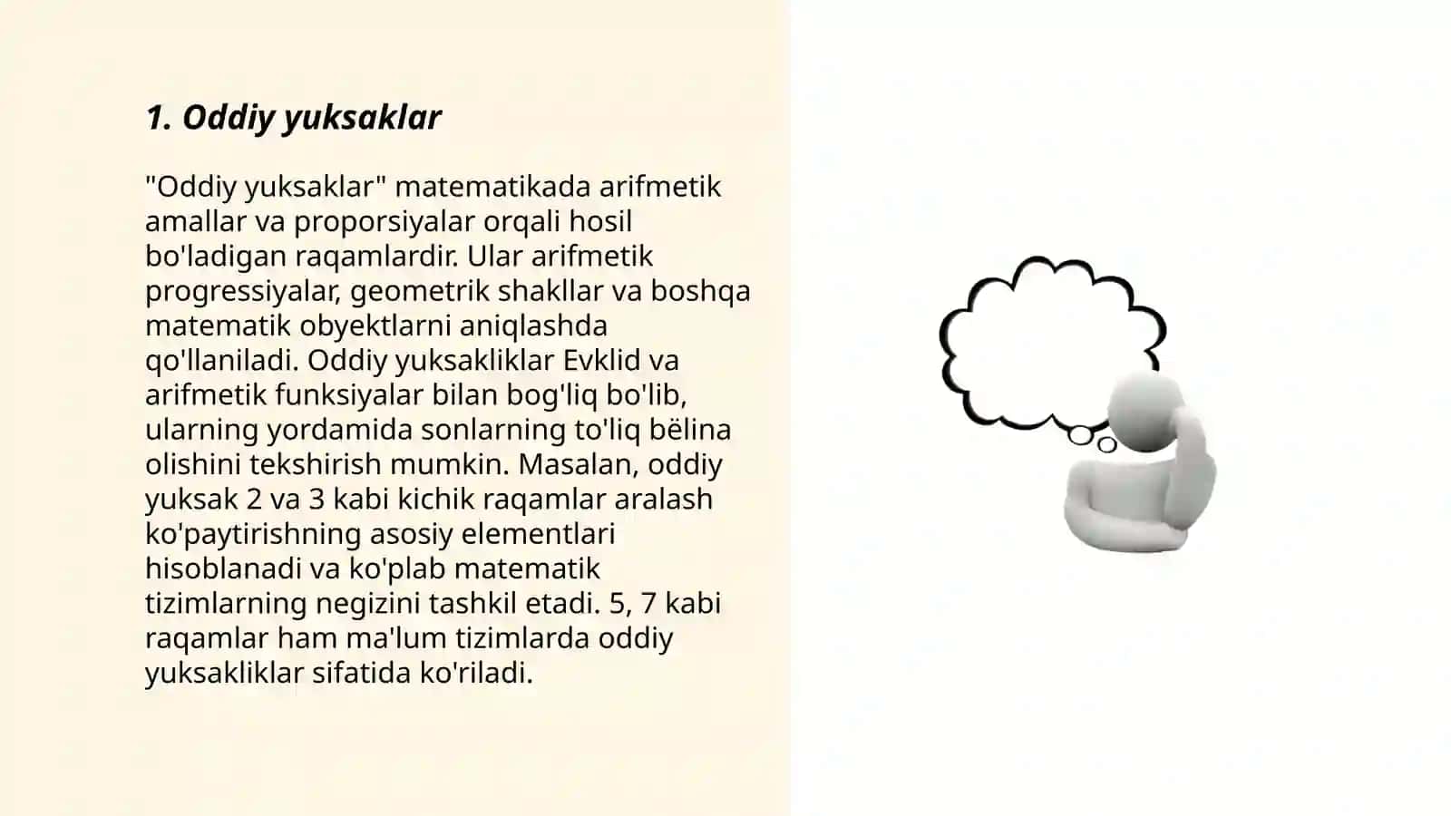Oddiy yuksaklar 3