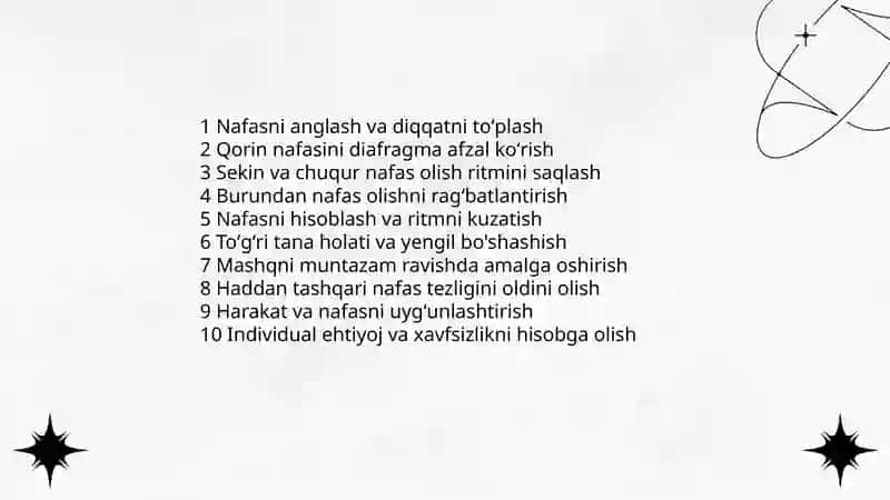 Nafasning oʻz-oʻzini boshqarilishi 3