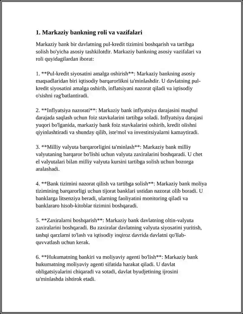 MARKAZIY BANK PUL KREDIT SIYOSATI 3