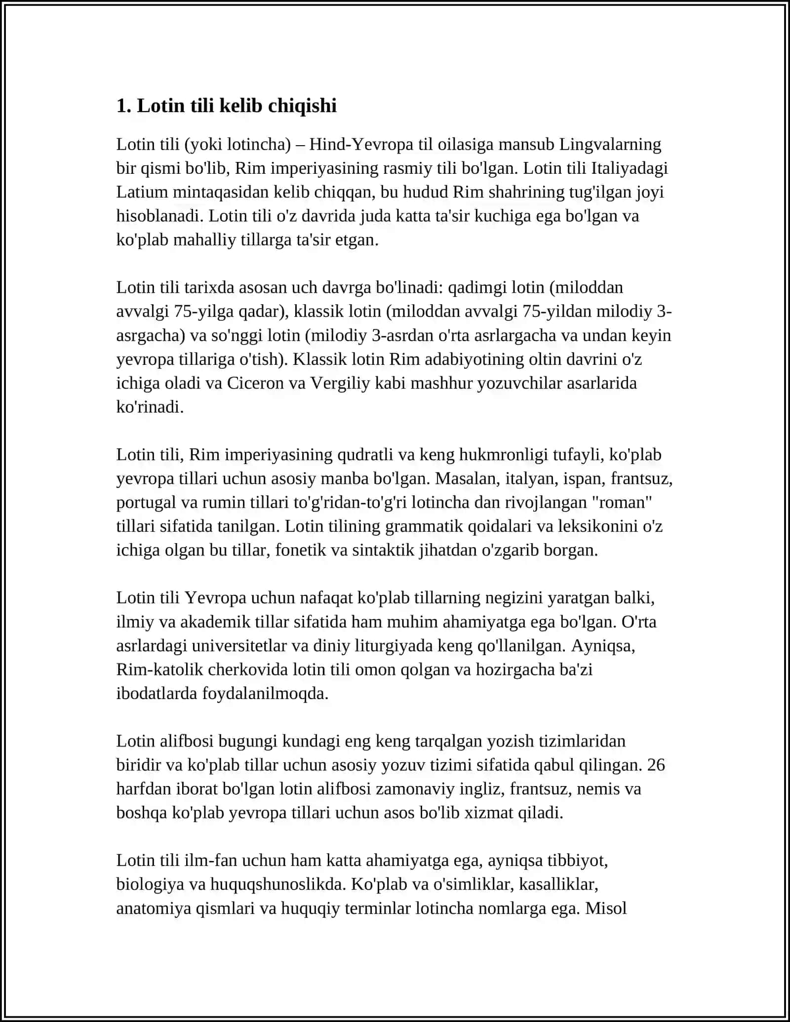 LOTIN TILI TARIXI 3
