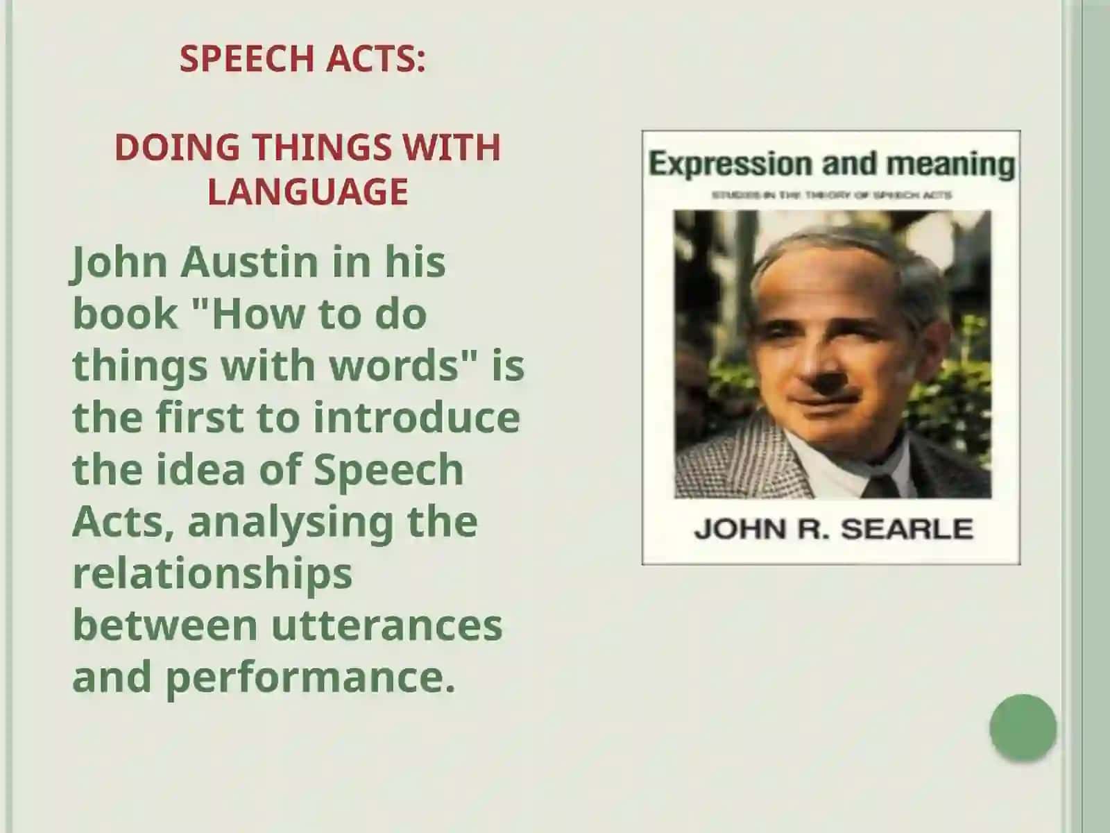 Speech Acts and Events 3