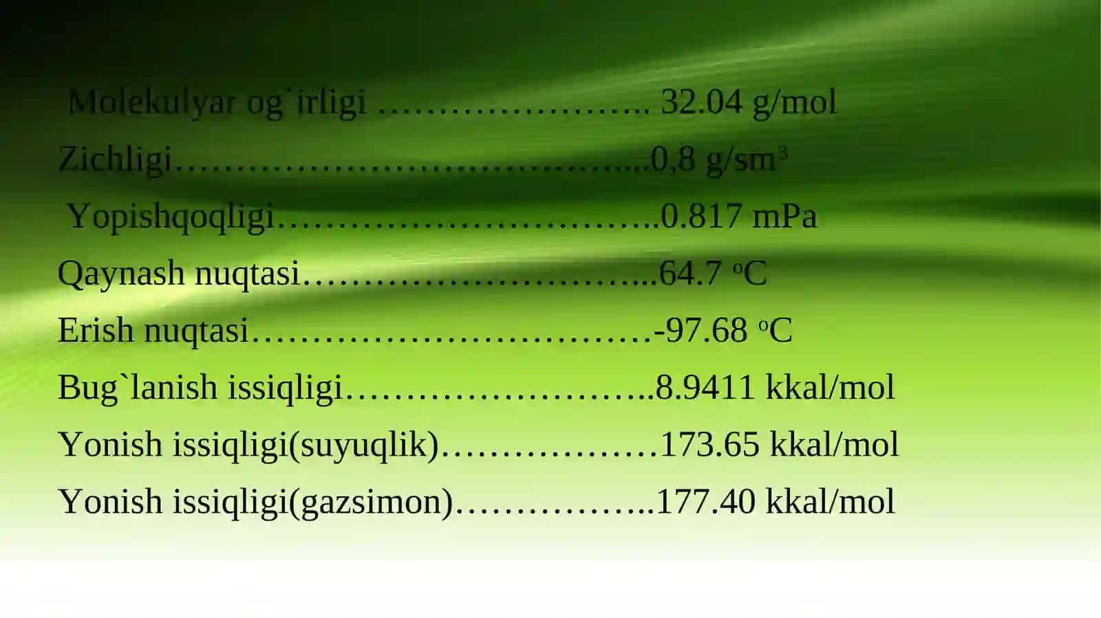 Sintez kolonna loyihalash va hisoblash 3