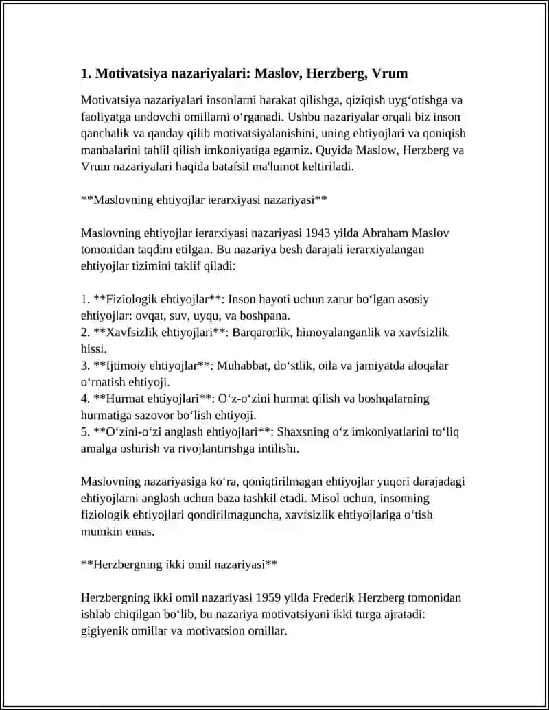 MOTIVATSIYA VA LIDERLIK 3