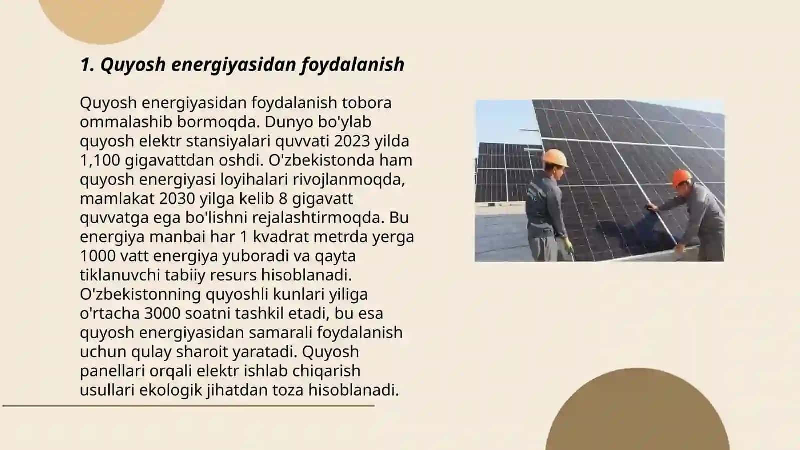 Quyosh elektr stansiyasi 3