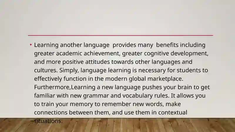The importance of learning languages 3
