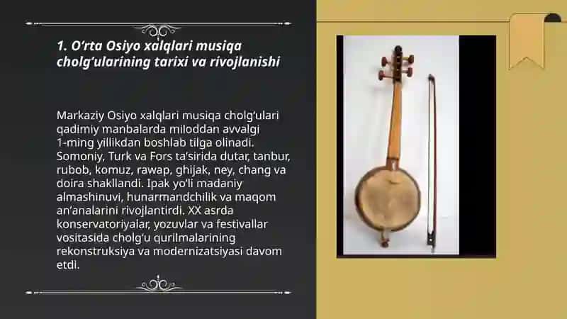 Oʻrta Osiyo xalqlari musiqiy cholğulari 3