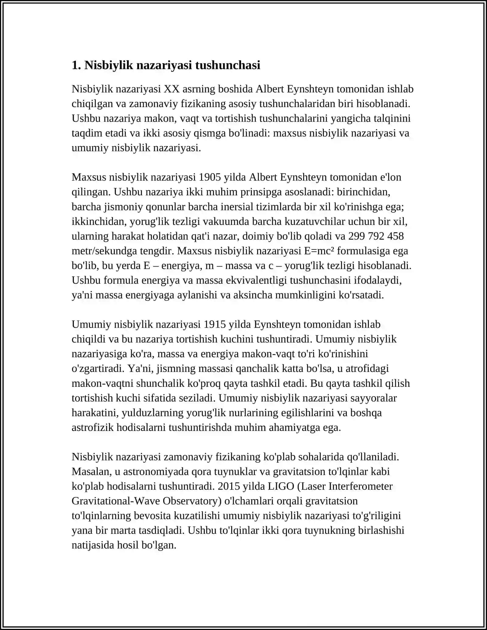 Nisbiyafzallik nazariyasi 3
