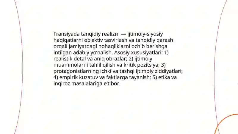 Fransiyada tanqidiy realizm adabiyoti 3