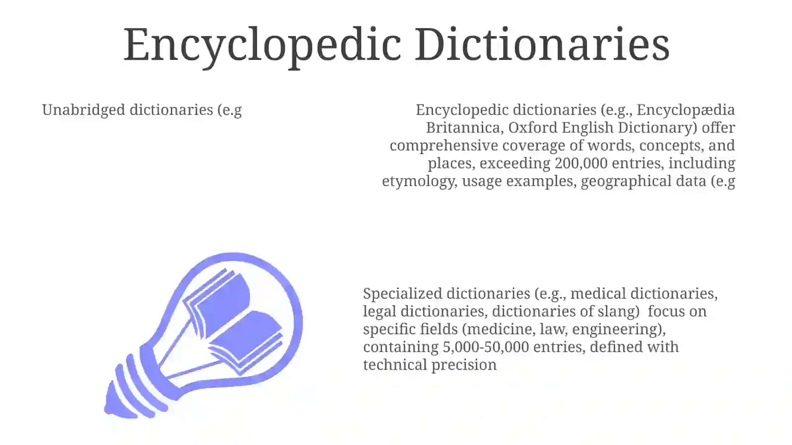Types of dictionary 3