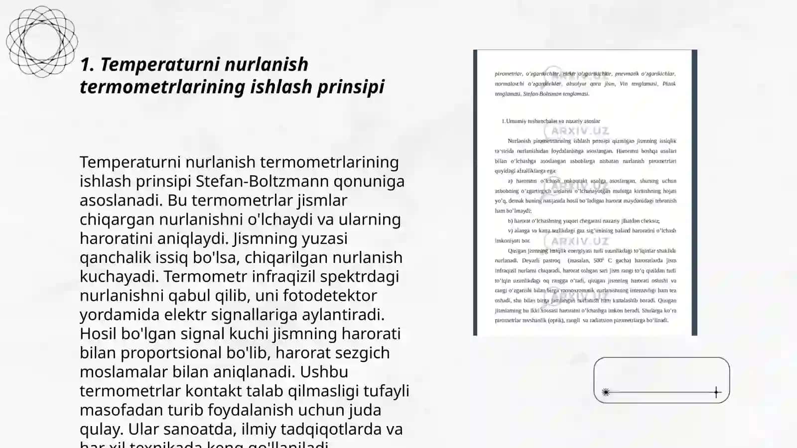 Temperaturni nurlanish temometrlari 3