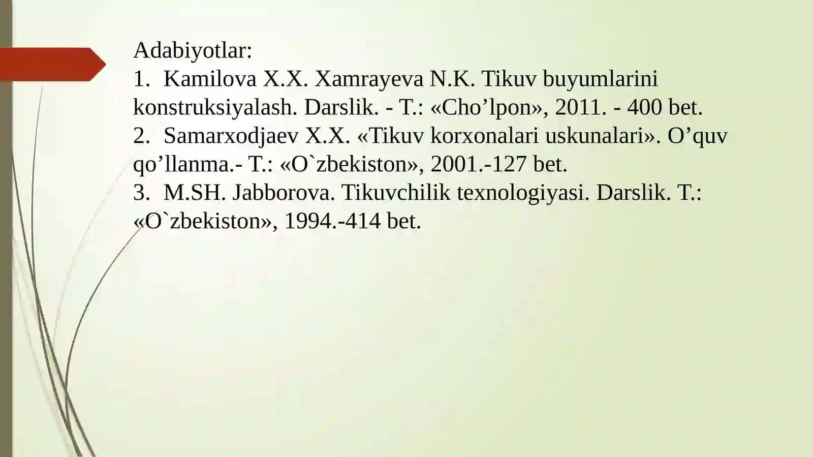 O’lchov turlari va ularni olish tartibi 3
