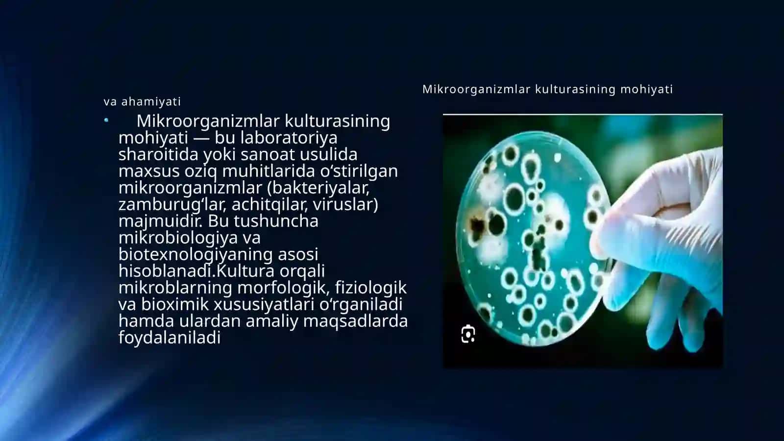 Mikroorganizmlarning kulturasining biotexnologik jarayonlari 3