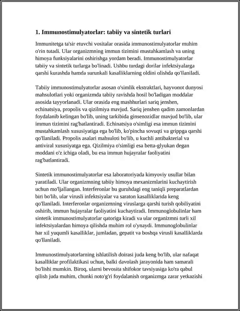 IMMUNITETGA TA'SIR ETUVCHI VOSITALAR 3