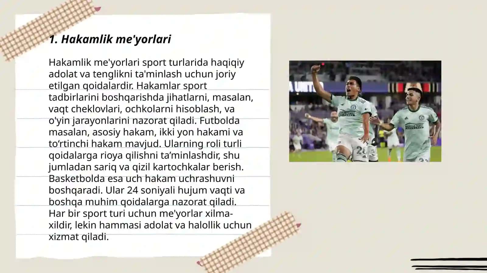 Hakamlik me'yorlari 3