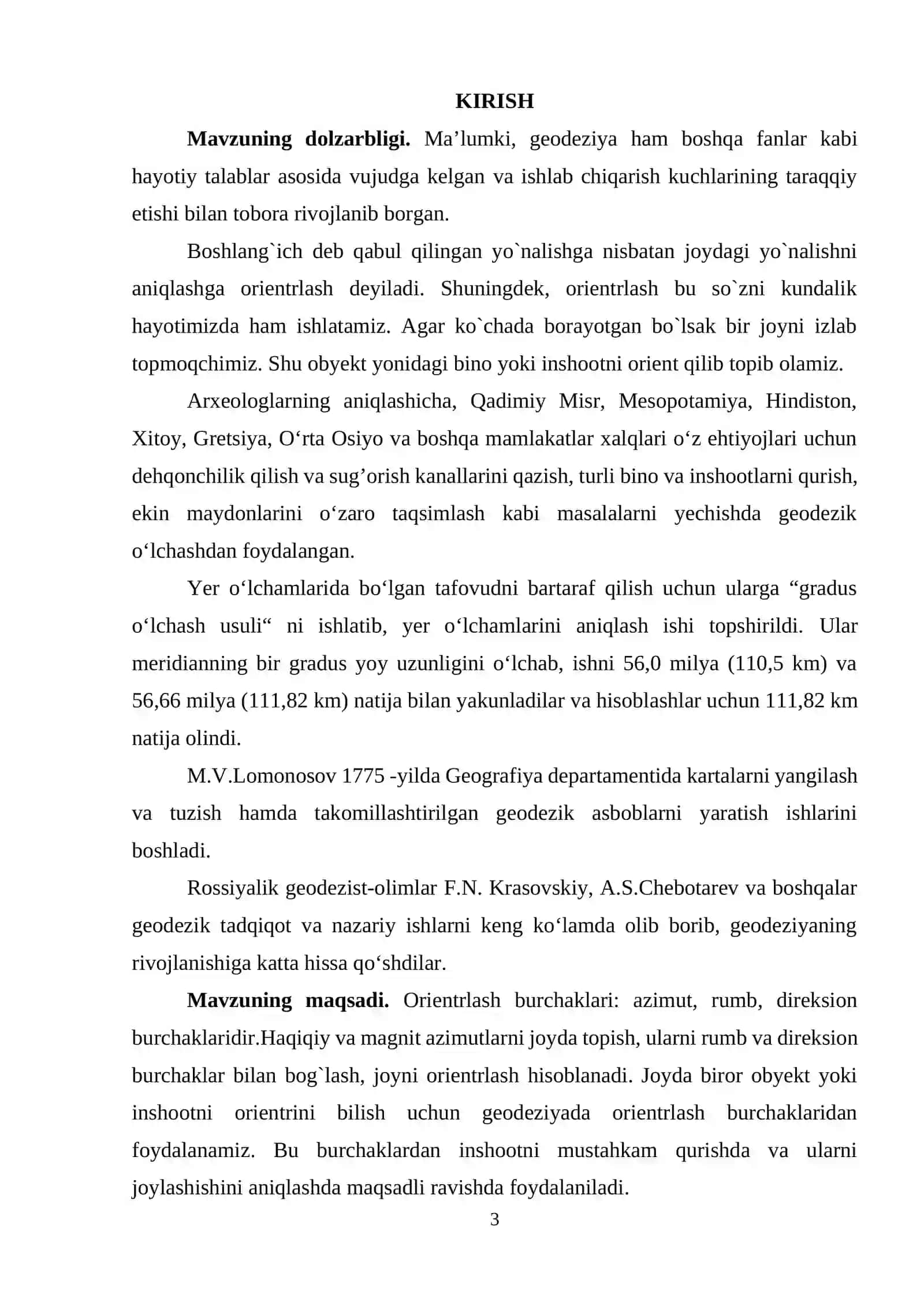 HAQIQIY AZIMUT VA DIREKSION BURCHAK 3