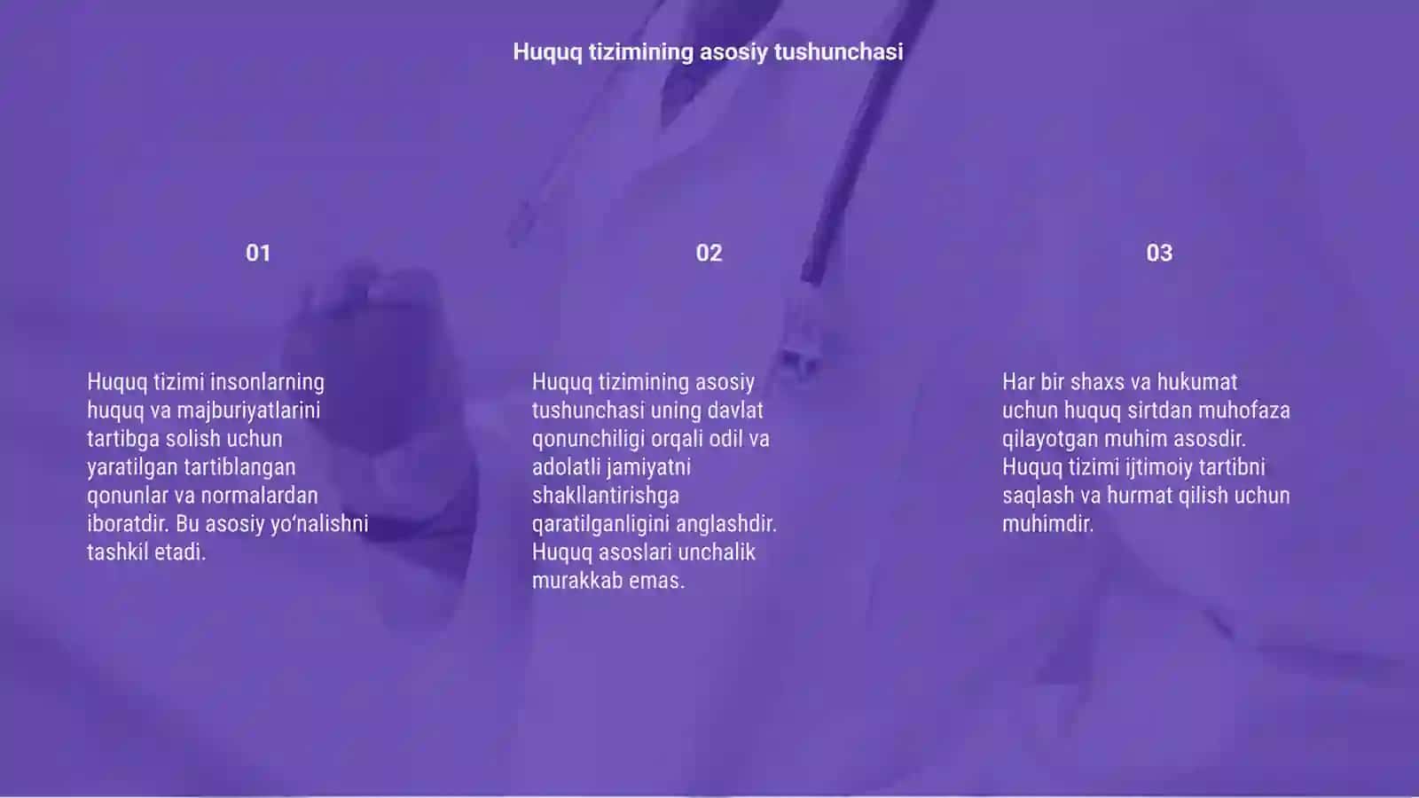 Huquq tizimi haqida 3