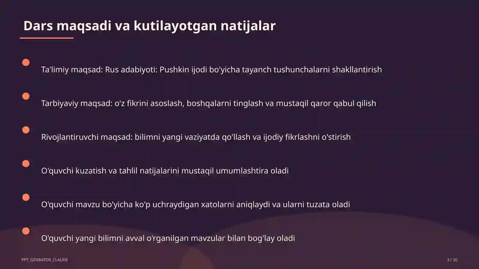 Rus adabiyoti: Pushkin ijodi (9-sinf) 3