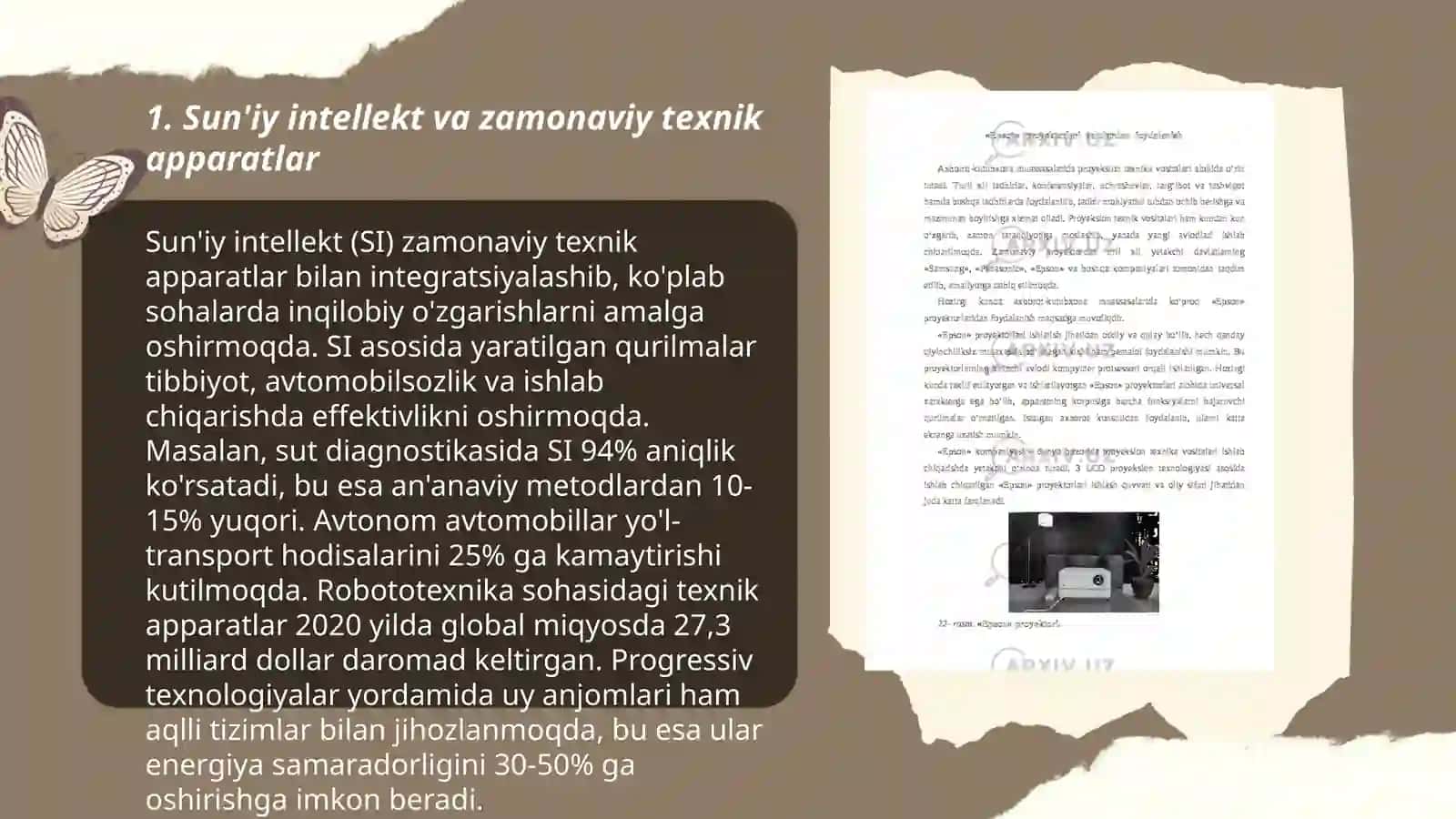 Zamonaviy texnik apparatlar tahlili 3