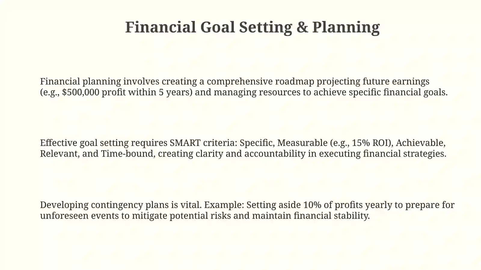 Key concepts of financial management 3