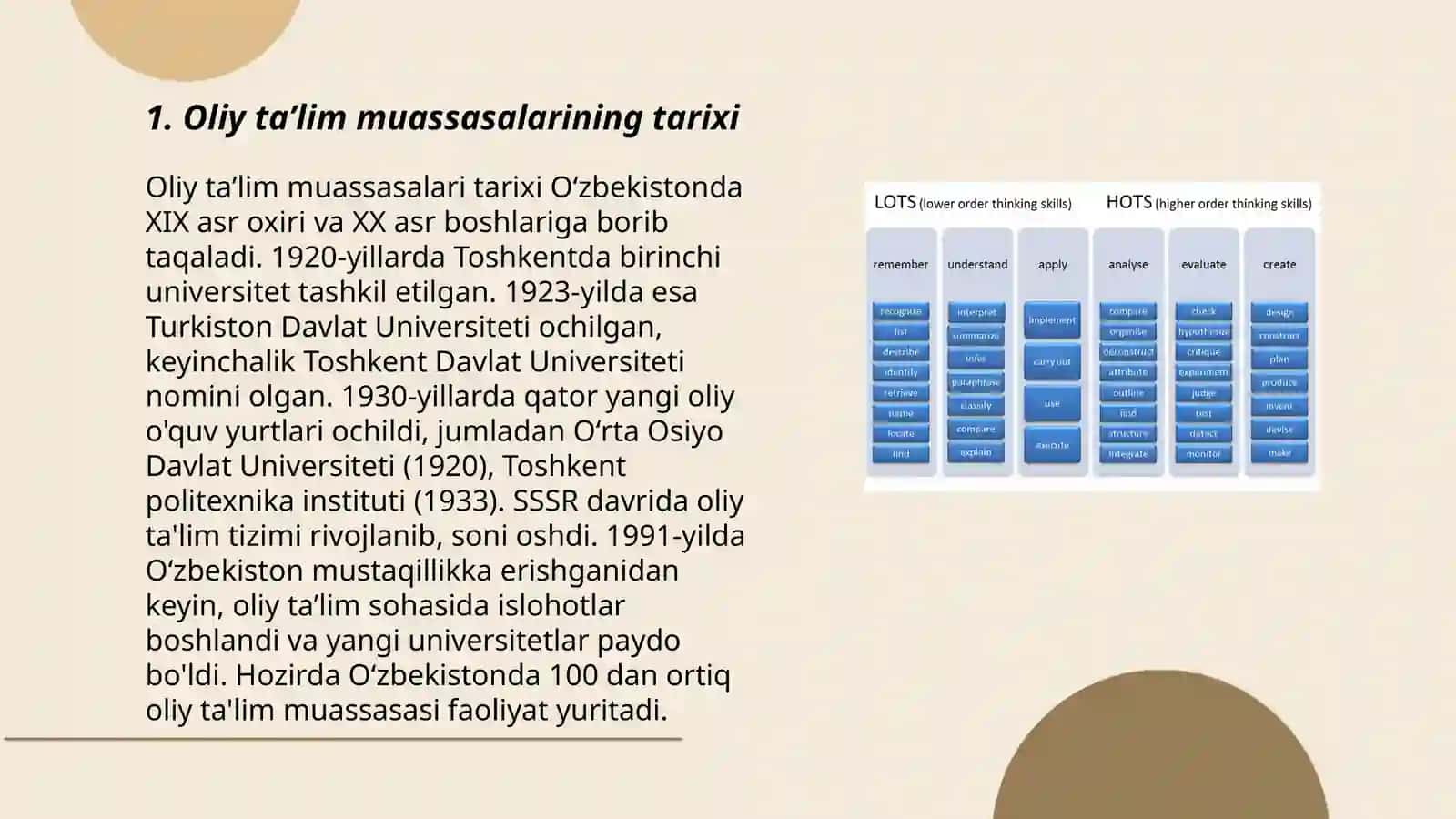Oliy taʼlim muassasasi va ularning tuzilmasi 3