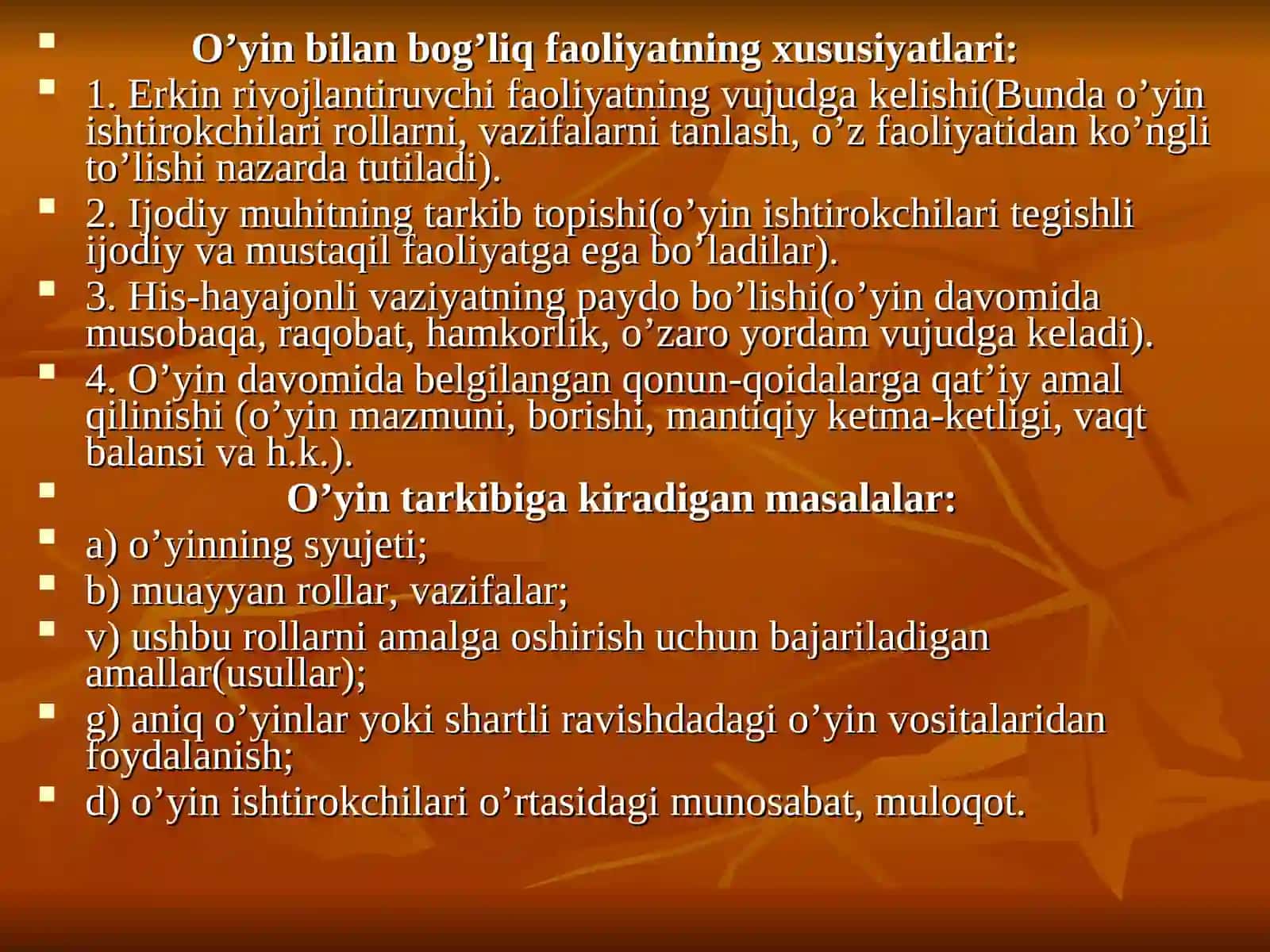 Didaktik o`yinli texnologiyalar 3