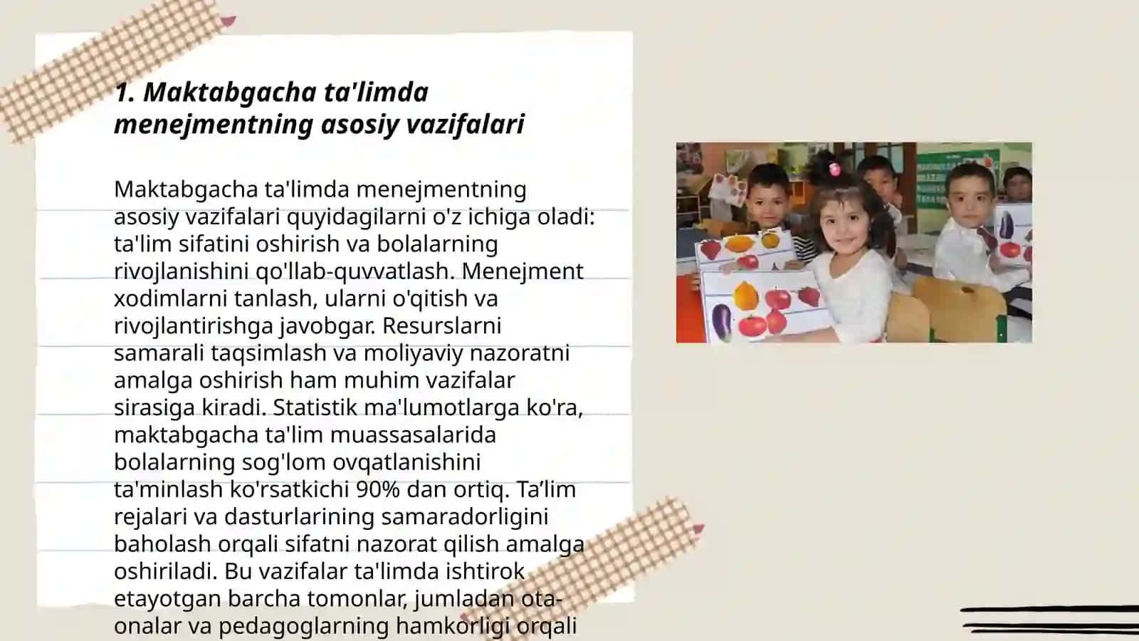 Maktabgacha ta'lim tashkiloti faoliyatini tashkil etish va menejment 3