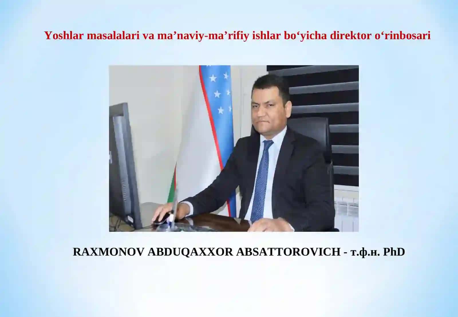 Toshkent tibbiyot akademiyasi Termiz filiali direktorat, ma’muriyat, dekanat va bo‘limlarda faoliyat olib boruvchi xodimlarni tanishtirish 3