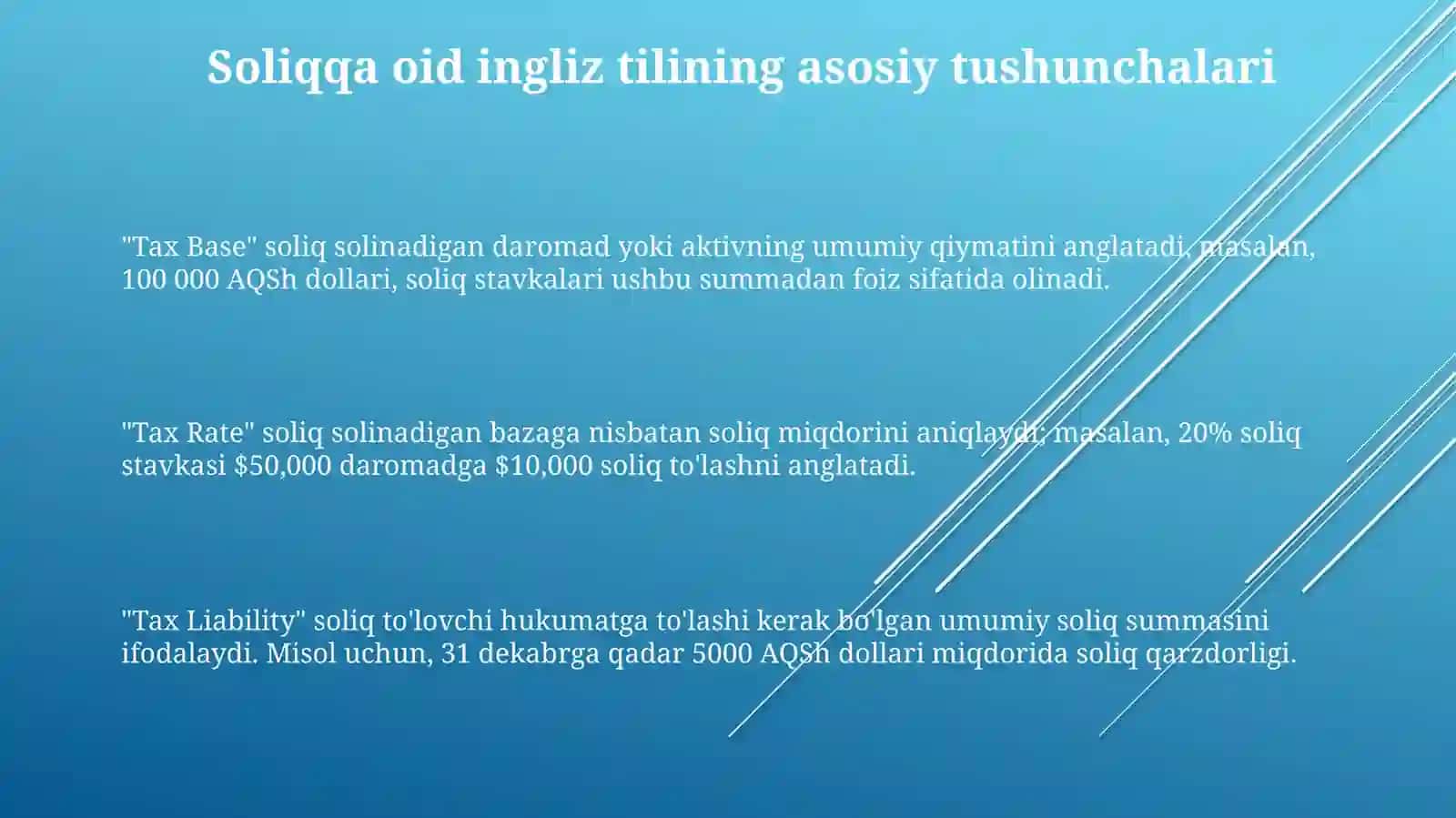 English for taxation. Key concepts and terms 3