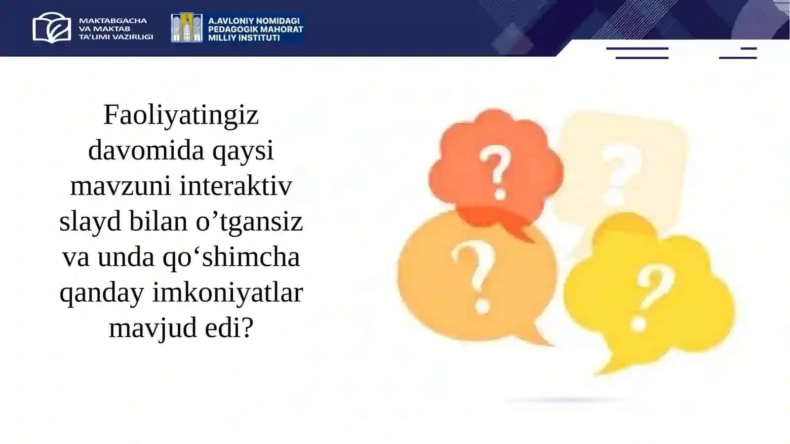 Interaktiv va vizual o‘quv materiallarini yaratish 3