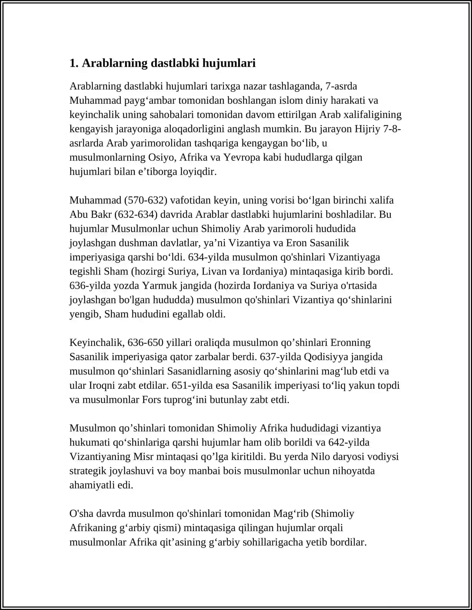 ARABLARNI ORTA OSIYONI ISTILO QILISHI 3