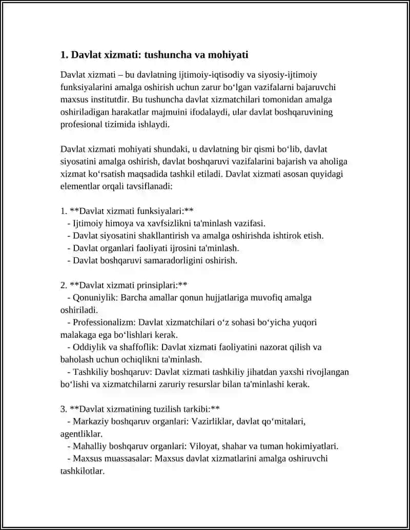DAVLAT XIZMATI 3