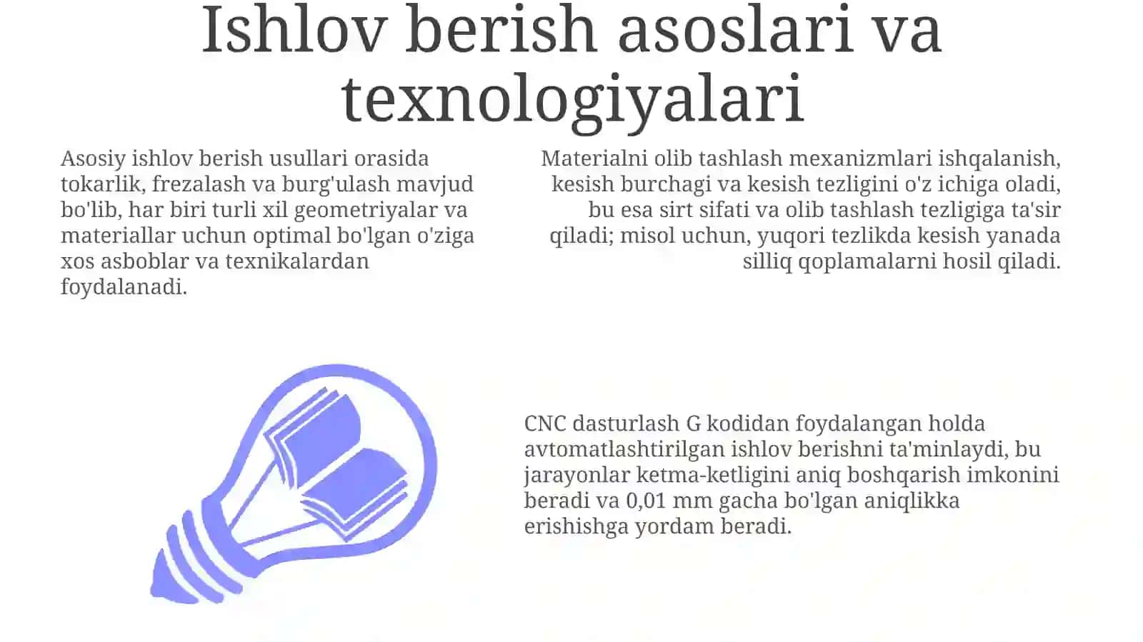 Ishlov berish asoslari va texnologiyalari 3