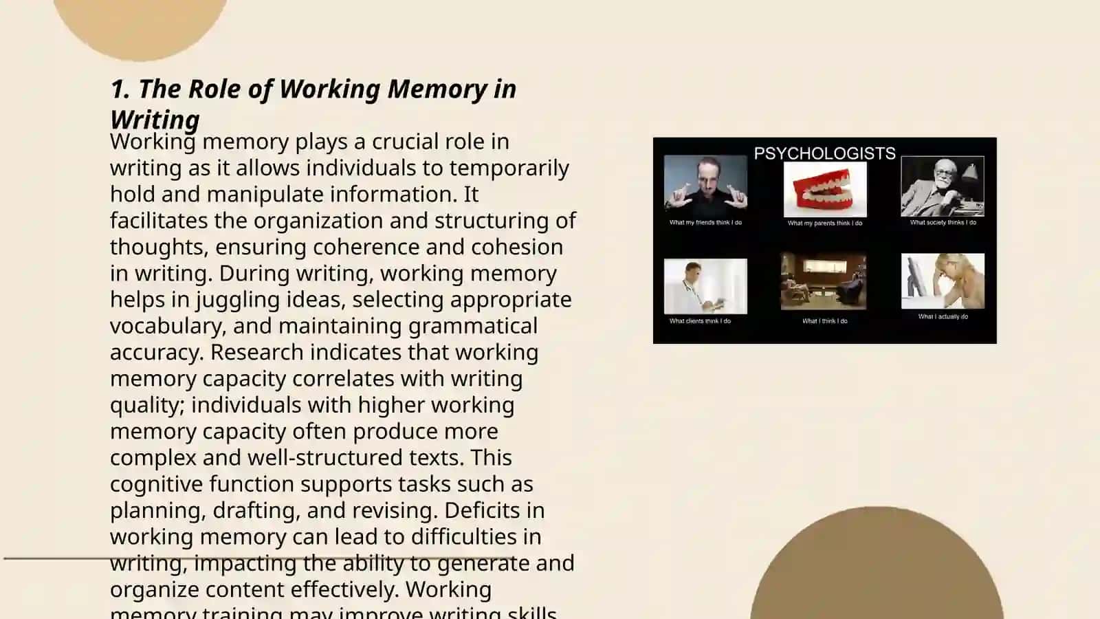 Linguistic and psychological problems of writing 3
