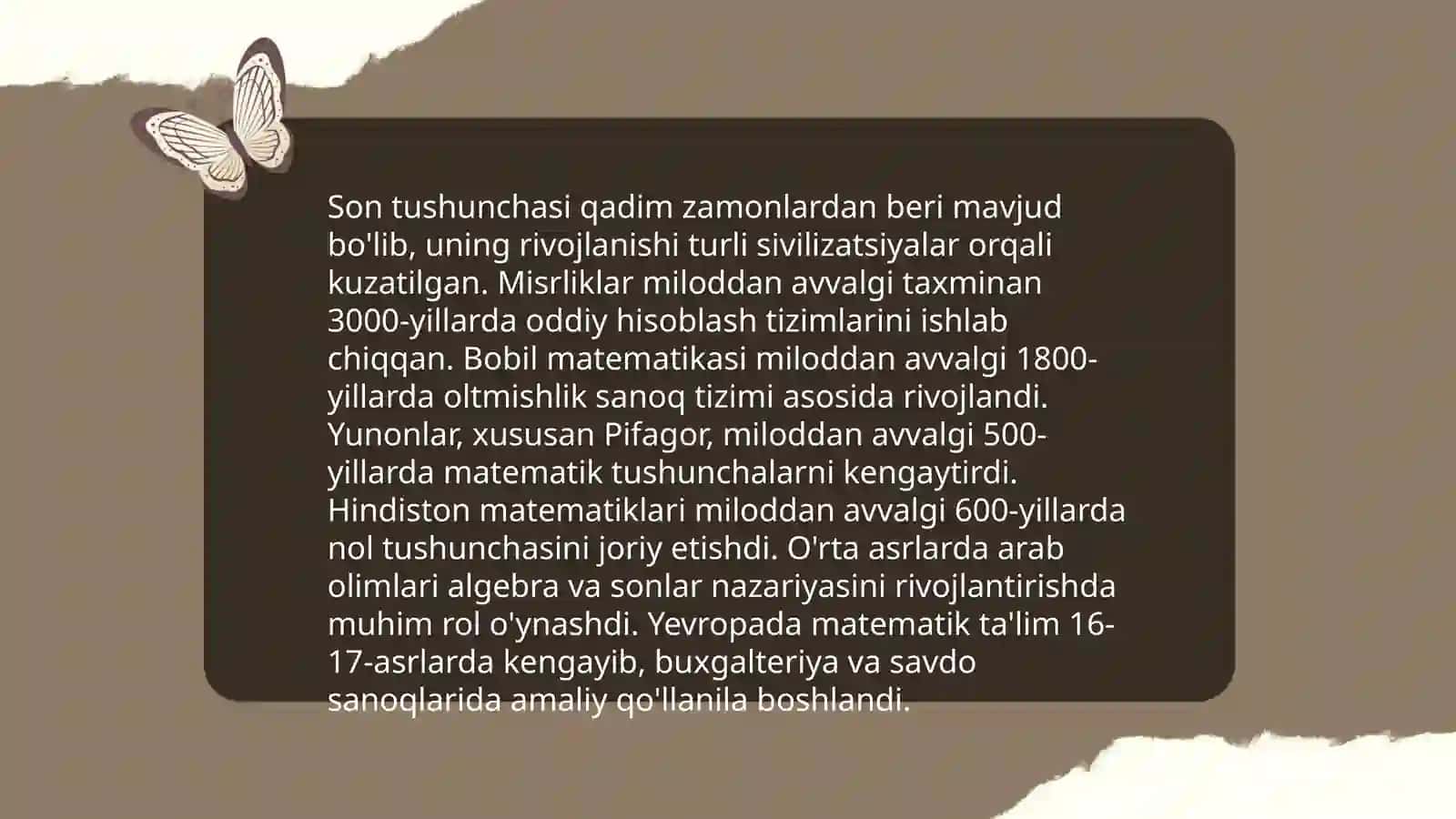 Son tushunchasi tarixi va rivojlanishi 3