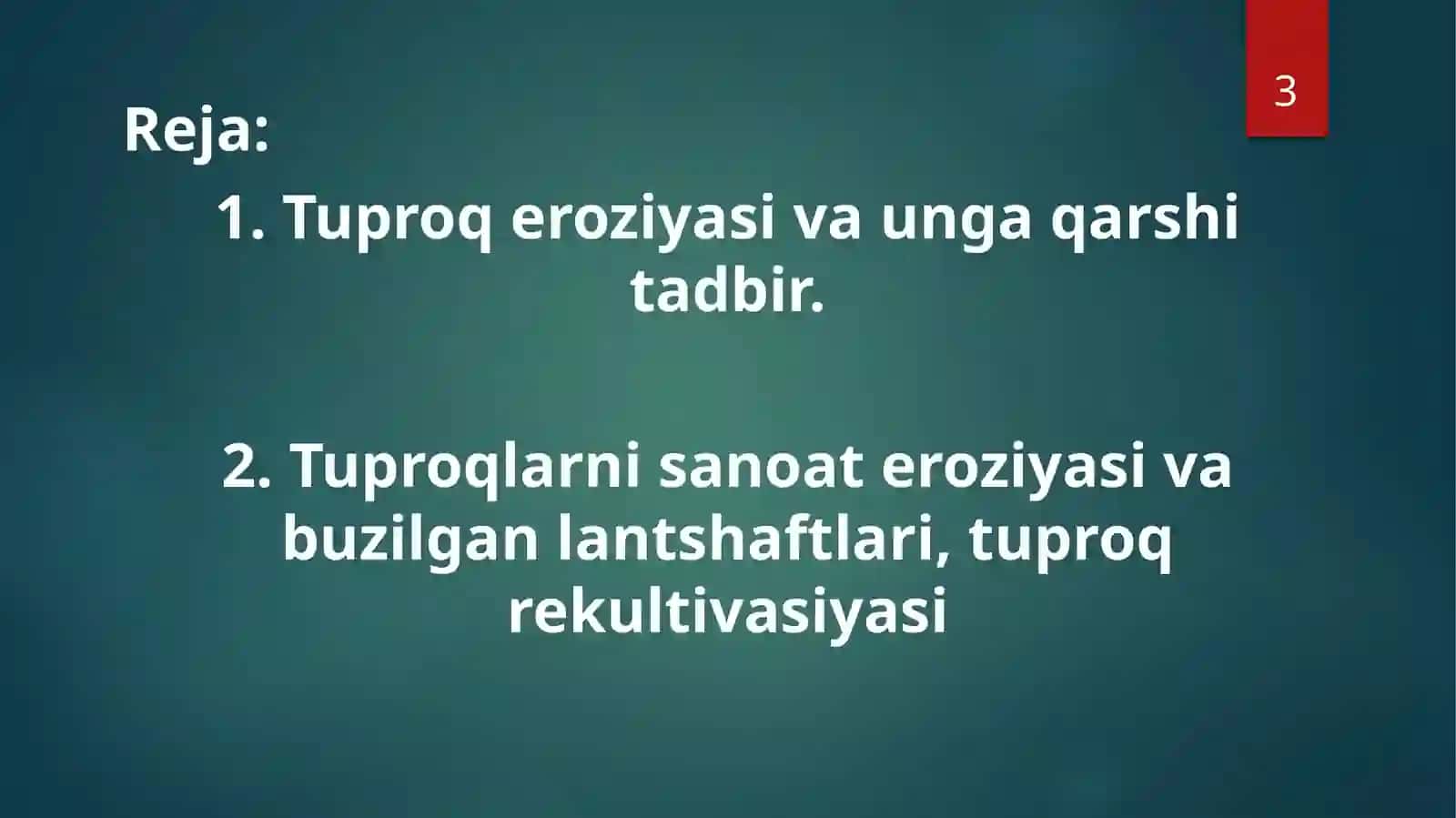 Tuproq muhofazasi 3