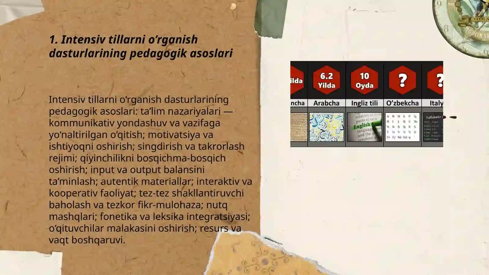 Tillarni intensev o’rganish dasturlari 3