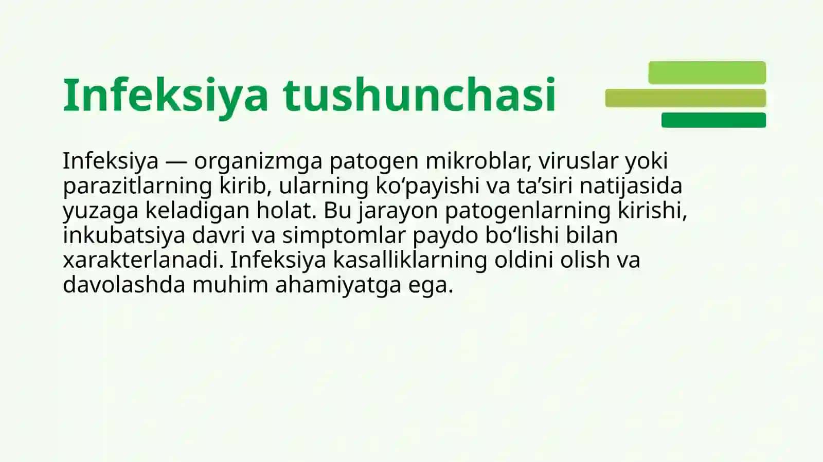 infeksiya va infeksion jarayonlar 3