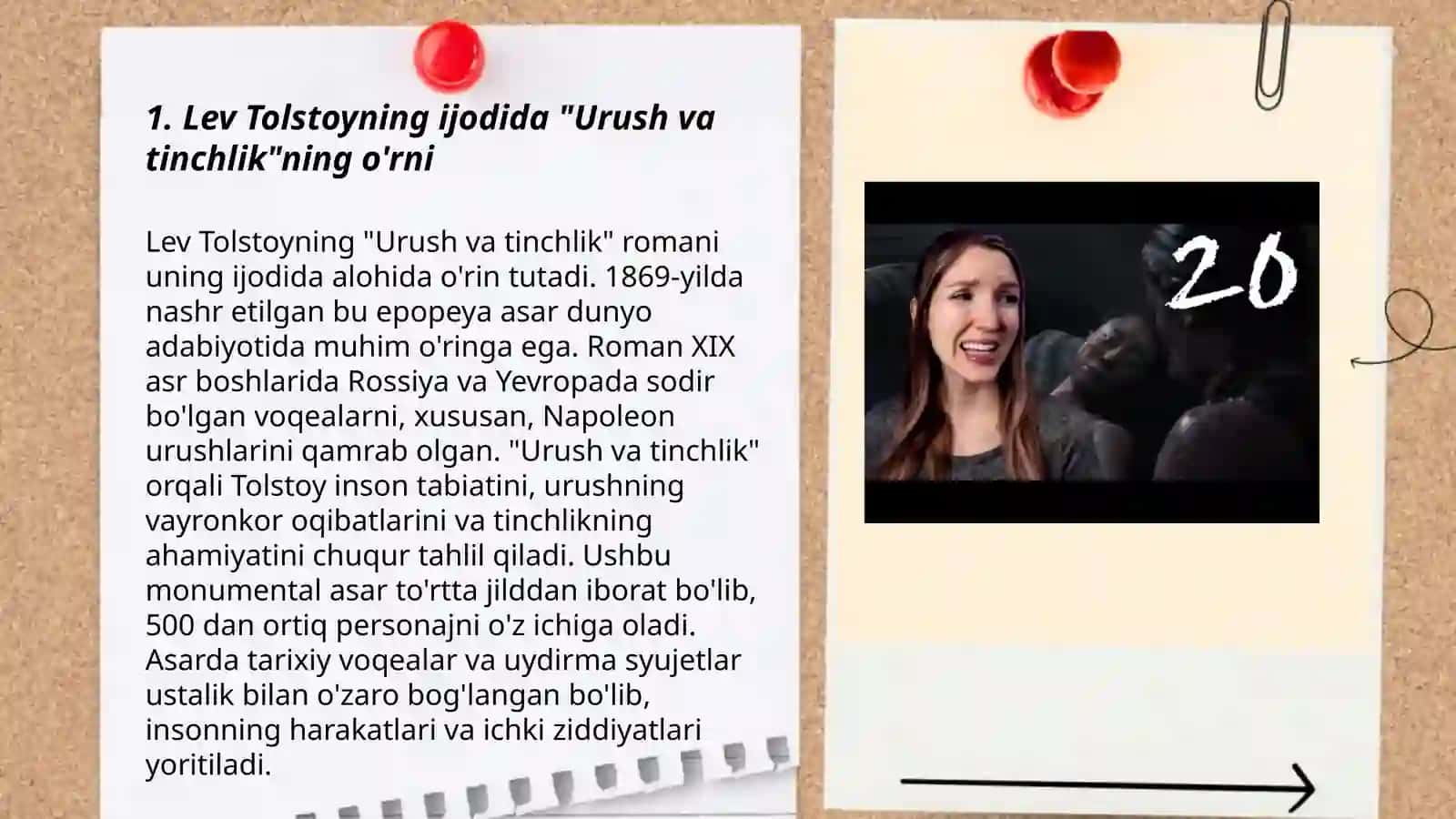Lev Tolstoyning "Urush va tinchlik" romanida badiiy tasvir 3