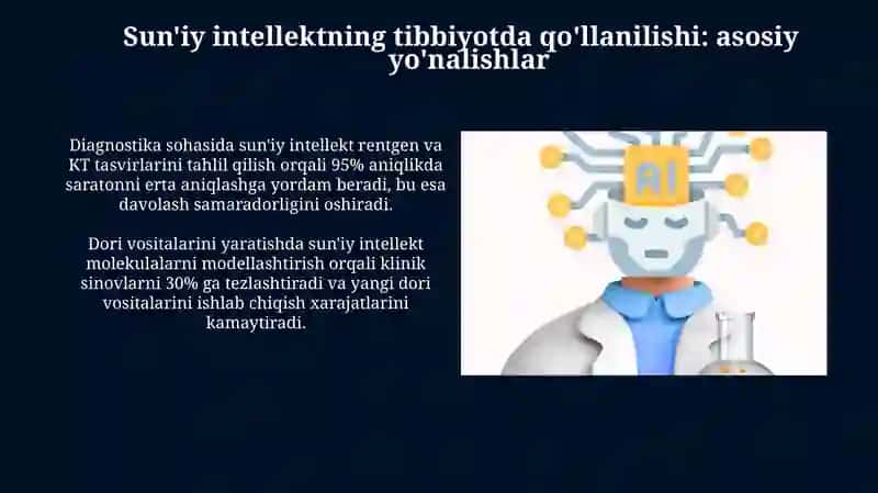 Sun'iy intellektning tibbiyot sohasidagi oʻrni 3