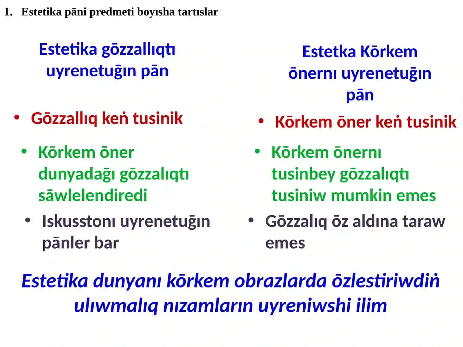 Estetika 3