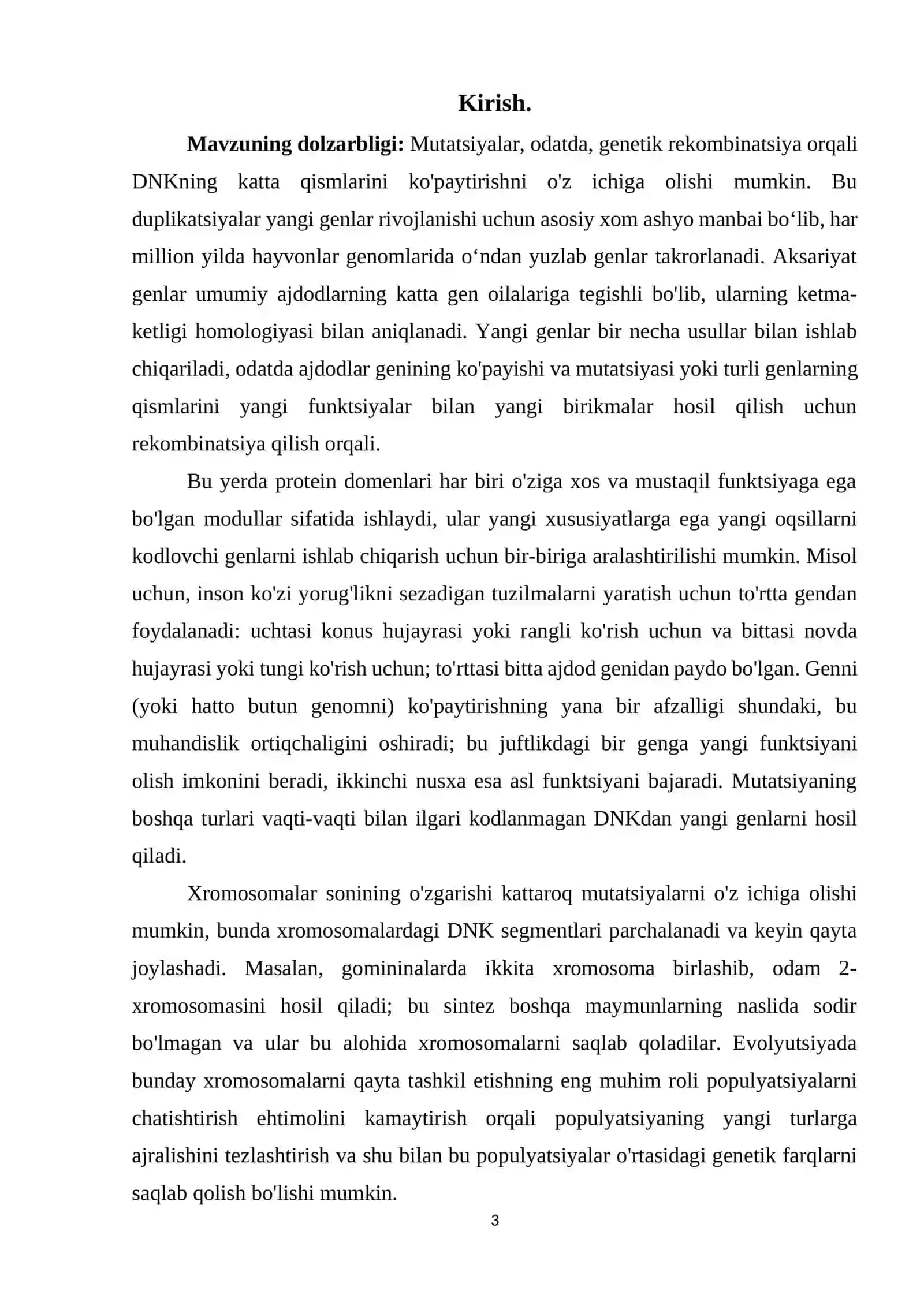 Mutatsiyalarlarning evolyutsiyadagi ahamiyati 3